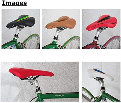 GORIX GX-C19 Bequemer Fahrradsattel mit Schiene für Mountainbike und Rennrad für Damen und Herren Bl