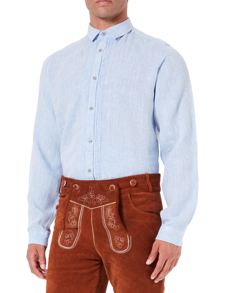 Bergfeuer Herren Fernando Trachtenhemd M Hellblau, M Hellblau