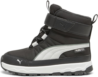 PUMA Unisex Kinder Evolve Boot Puretex Ac+ps Sneaker 28 EU Puma Black Ash Gray Puma White, 28 EU Pum