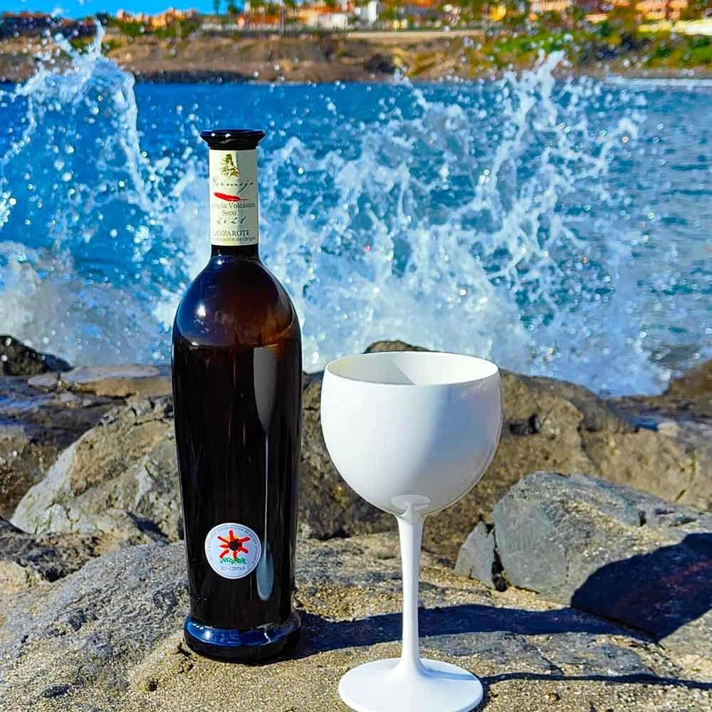 Doimoflair Ballonglas Weinglas aus Kunststoff Weinbecher Plastik Rotweinglas Weiss 40 cl. Set 6 Stüc