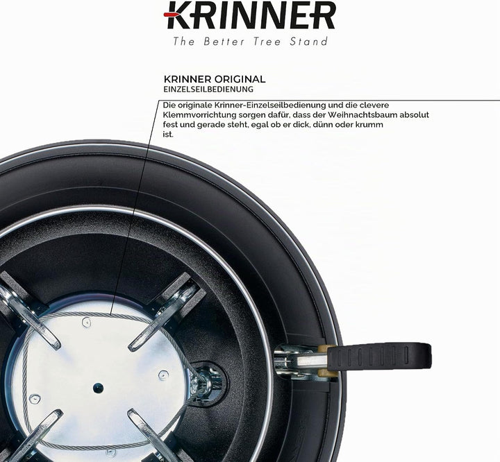 Krinner 401736 ORIGINAL Christbaumständer Vario Classic In-&amp; Outdoor, Schwarz Vario Classic In und,