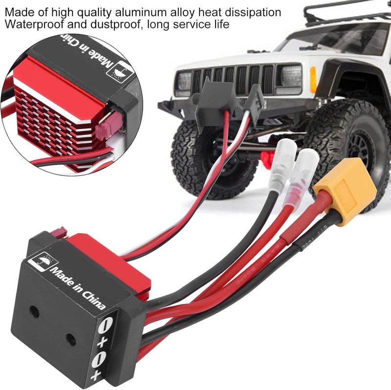 VGEBY Elektronischer Geschwindigkeitsregler, 360A Brushed ESC RC Crawler Auto Bidirektional Brushed