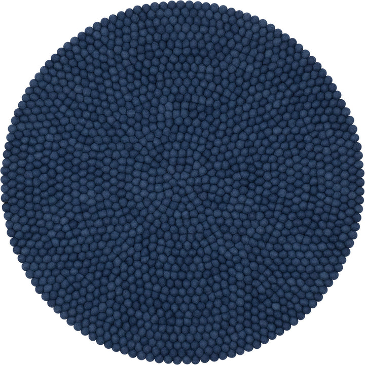 myfelt Alva Filzkugelteppich — Ø 50 cm, ideal für Schlaf-, Wohn-, Kinderzimmer, Flur & Bad Ø 50 cm D