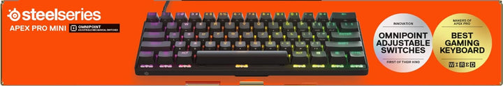 SteelSeries Apex Pro Mini HyperMagnetic Gaming-Tastatur – Die weltweit schnellste Tastatur – Anpassb