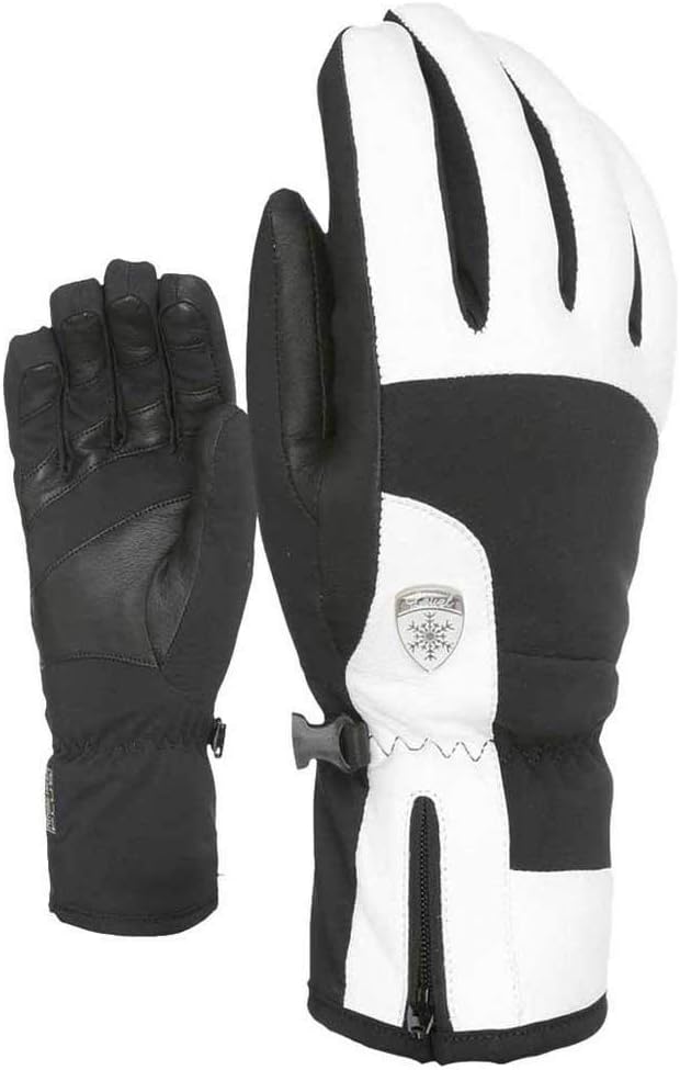 LEVEL Damen Iris Handschuhe 8/M Black-White, 8/M Black-White