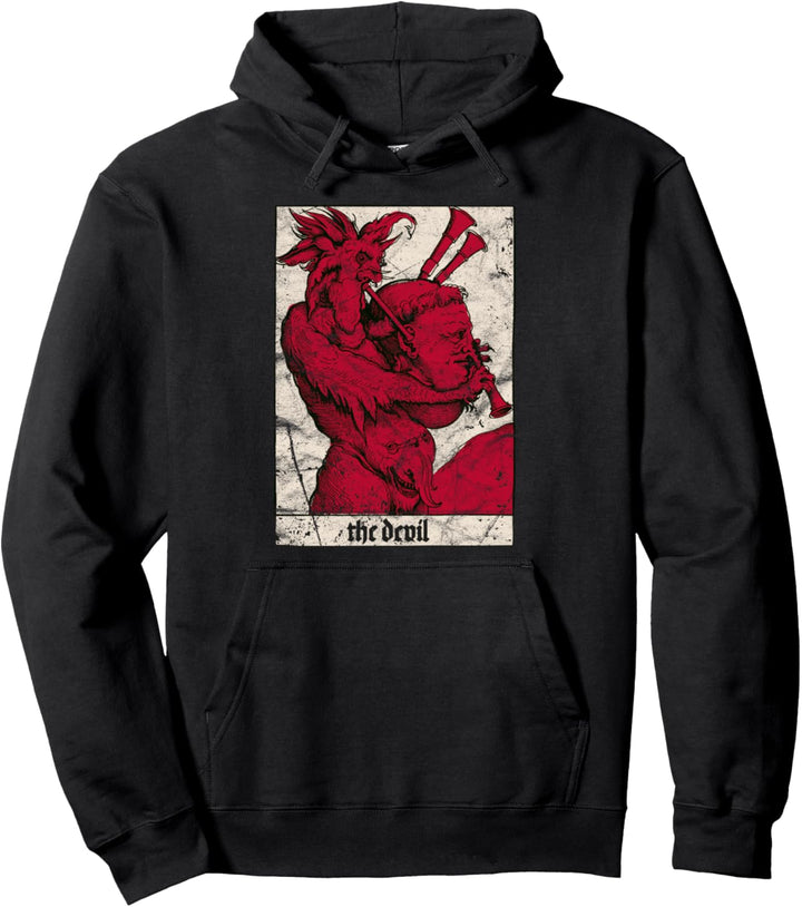Occult Baphomet Der Teufel Medieval Satan Antichrist Vintage Pullover Hoodie