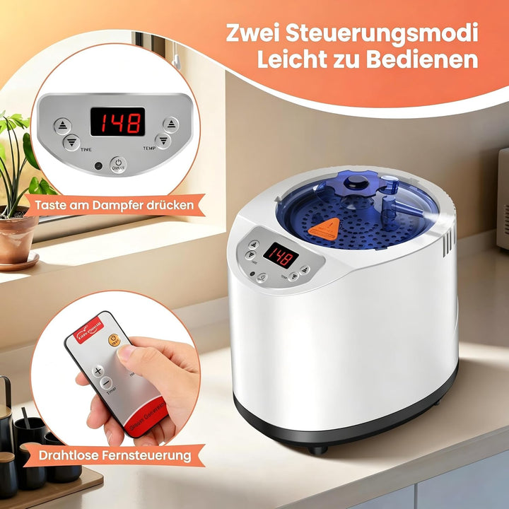 I-THERA-U Sauna Dampfgenerator - 3L Tragbare Dampfsauna Dampfgenerator, 1200W Begasungsmaschine für