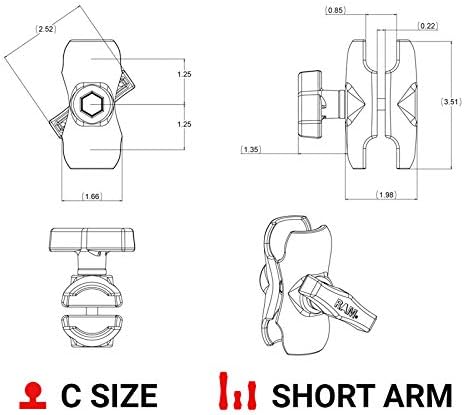 RAM Mount ram-201u-b Kit Support- – Kits Support