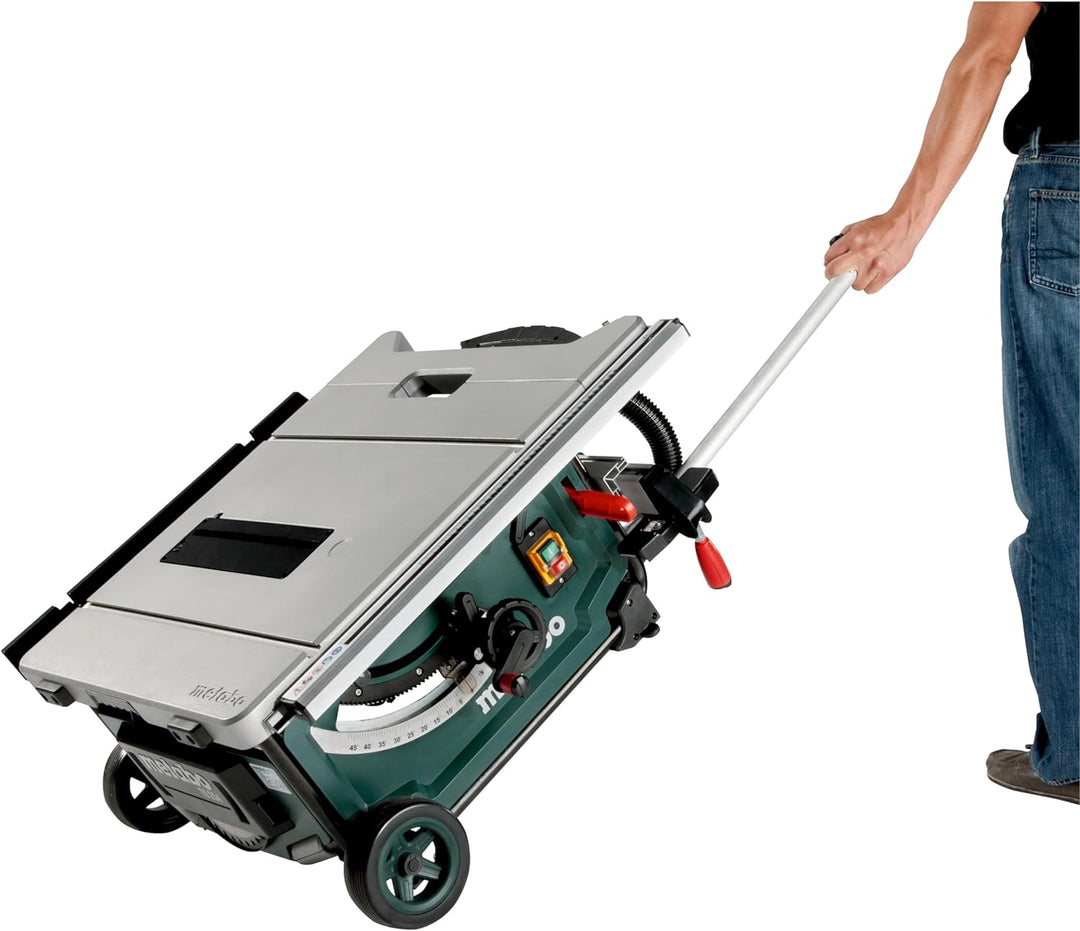 Metabo Tischkreissäge TS 254 (600668000) im Karton mit Untergestell und Trolleyfunktion (Max. Schnit