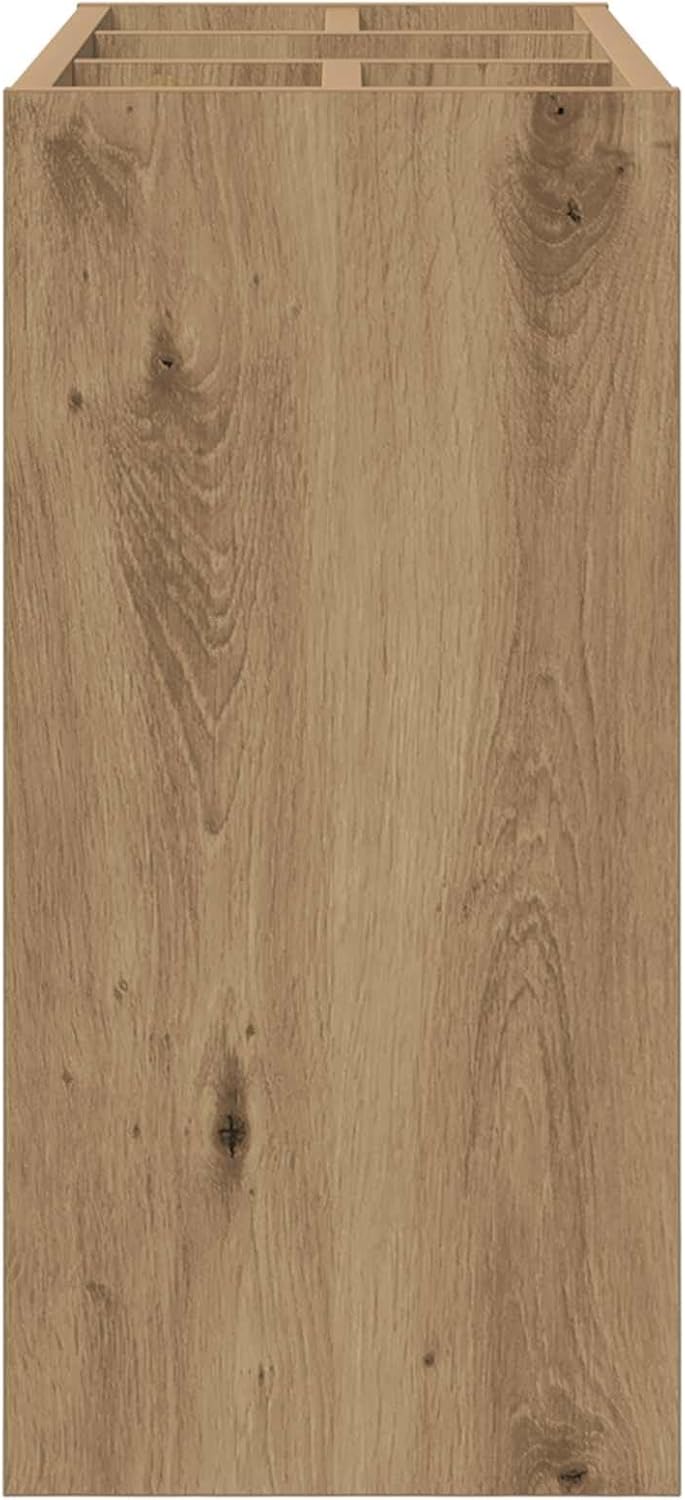vidaXL Sonnenschirmhalter Artisan-Eiche 65 x 24 x 50 cm Holzwerkstoff, Stylischer Halter, moderner R
