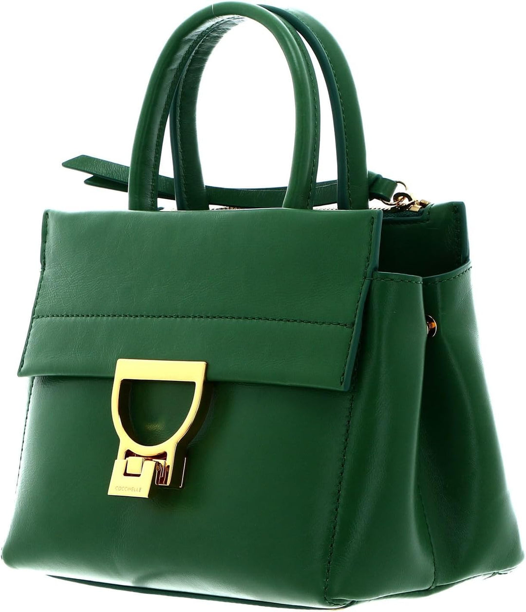Coccinelle Arlettis Rock Handbag Craquele Leather Peppermint