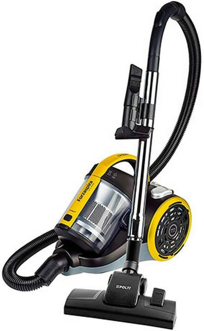 Polti PBEU0106 Forzaspira C115_PLUS Zyklonbodenstaubsauger ohne Beuten, Gelb/Anthrazit Schwarz/Gelb,