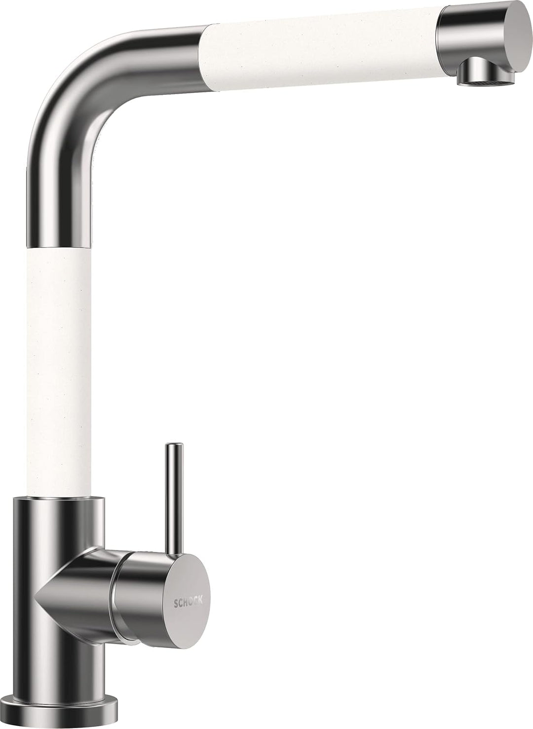 SCHOCK Küchenarmatur SC-300 Polaris – Hochdruck Armatur CRISTADUR mit Festauslauf und Standard Norm-