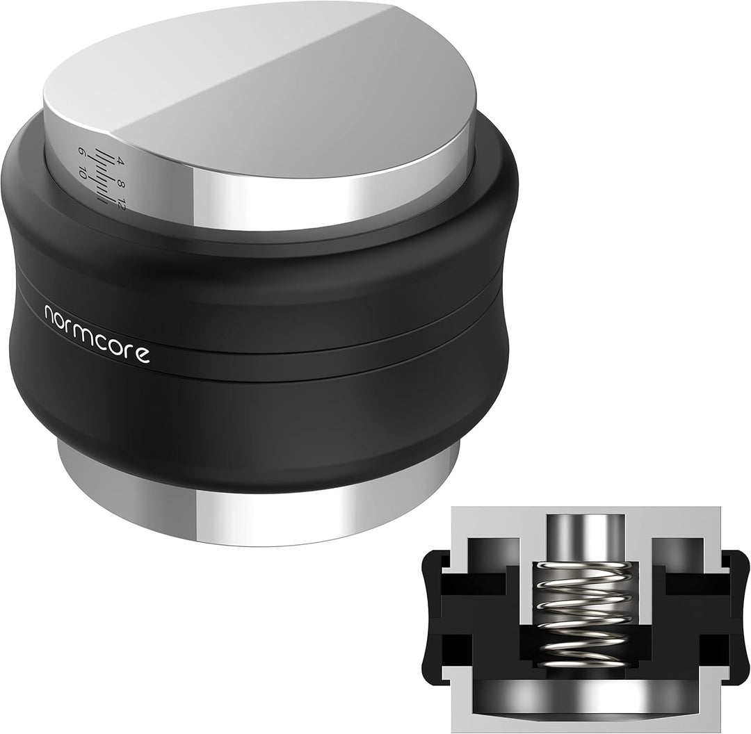 Normcore 53,3 mm Kaffee Distributor mit Tamper - 2 in 1 Kaffee Verteiler und Tamper für Siebträgerma