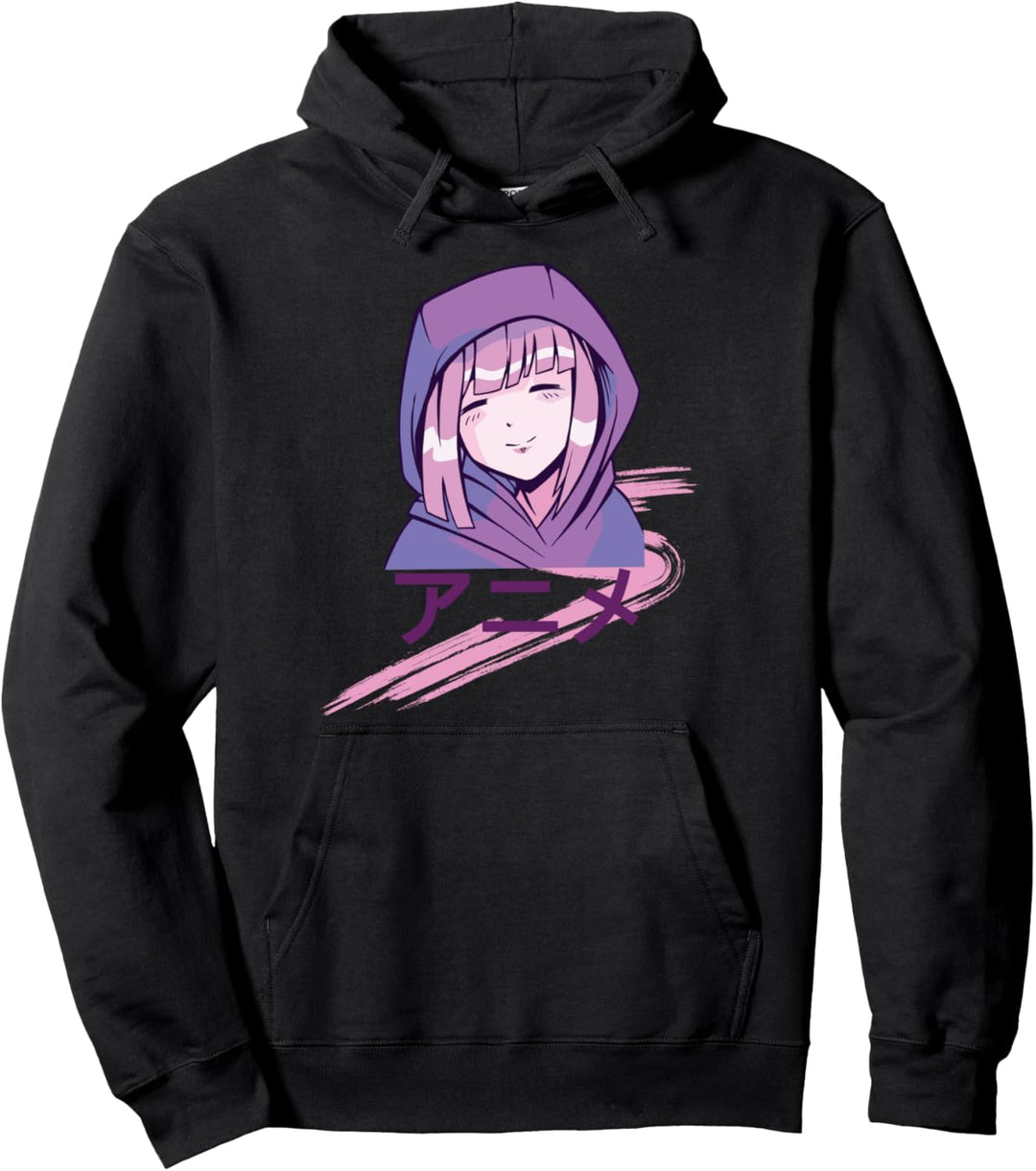 Niedliches Anime-Mädchen Pullover Hoodie