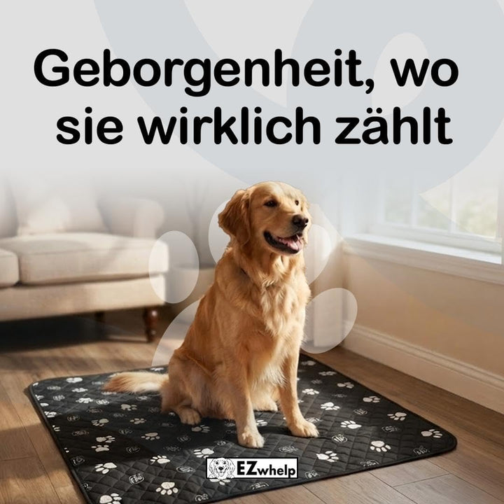 EZwhelp 4-lagige PIPI Matten für Hunde | Waschbar und Wasserfest | rutschfeste Inkontinenzunterlage