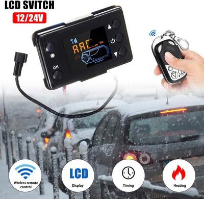 12 V Auto Heizung LCD Schalter Controller, LCD Display Schalter für Auto Luft Diesel Heizung Parkhei