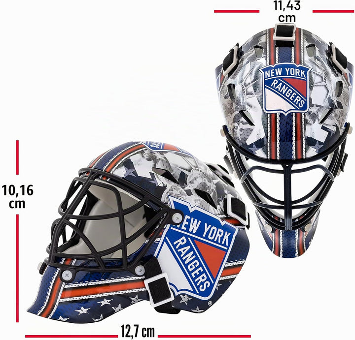 Franklin Sports NHL Team Logo Mini Hockey Goalie Mask with Case - Collectible Goalie Mask with Offic