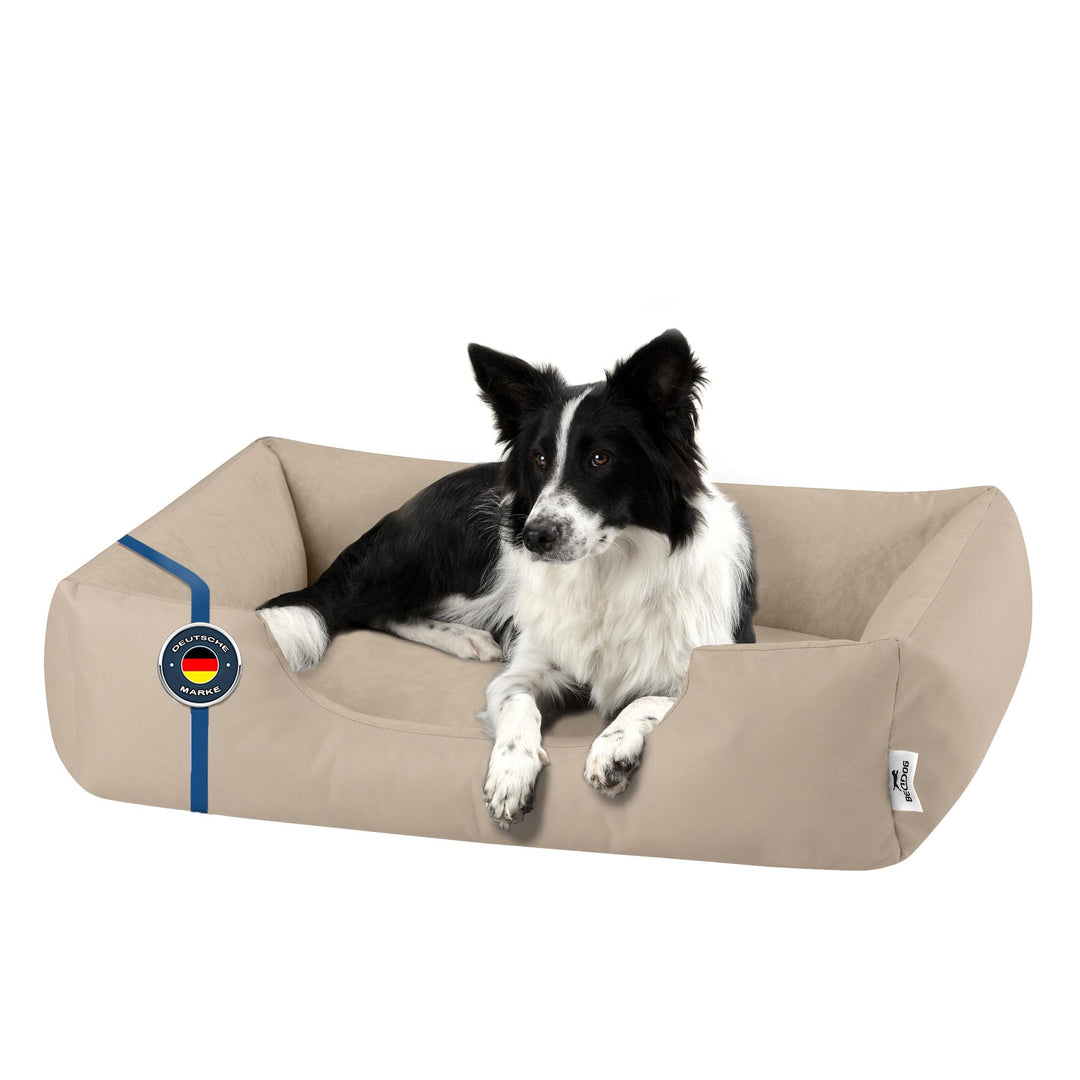 BedDog Hundebett Zara, Hundekissen mit abziehbaren waschbaren Bezug, Hundekorb, Hundesofa, für mitte