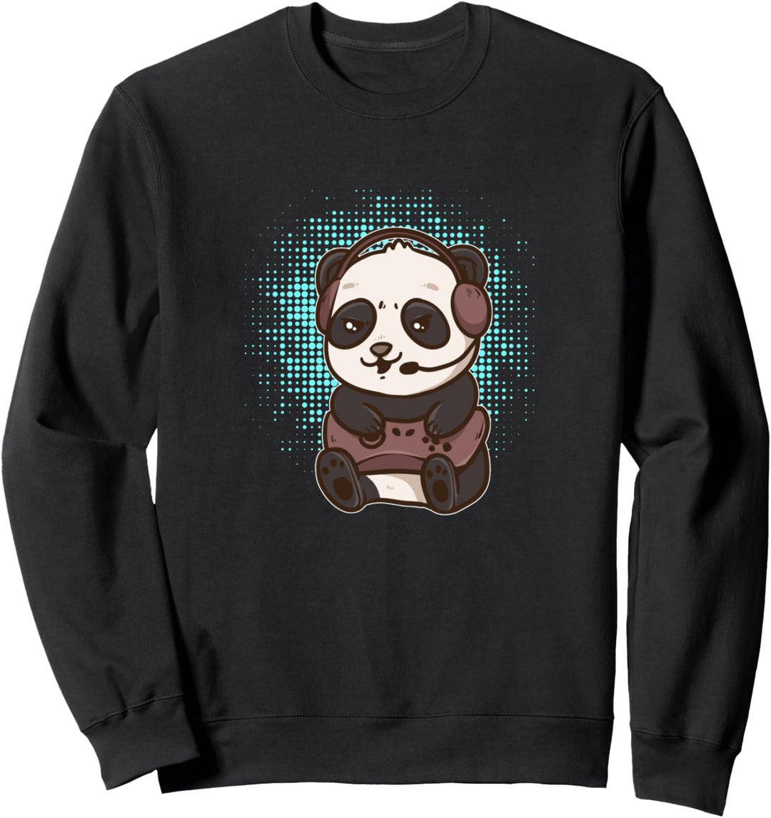 Niedlicher Gaming Panda Sweatshirt