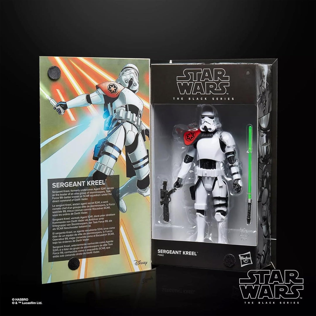 Star Wars Hasbro The Black Series Sergeant Kreel, 15 cm grosse Action-Figur Comic-Heften, ab 4 Jahre