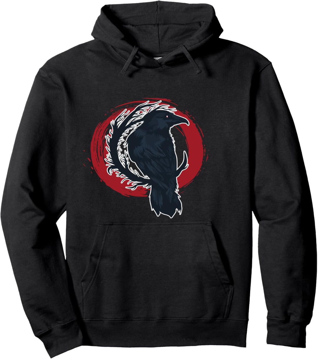 Goth Crow On Ast Schwarzer Rabe Geschenk Pullover Hoodie