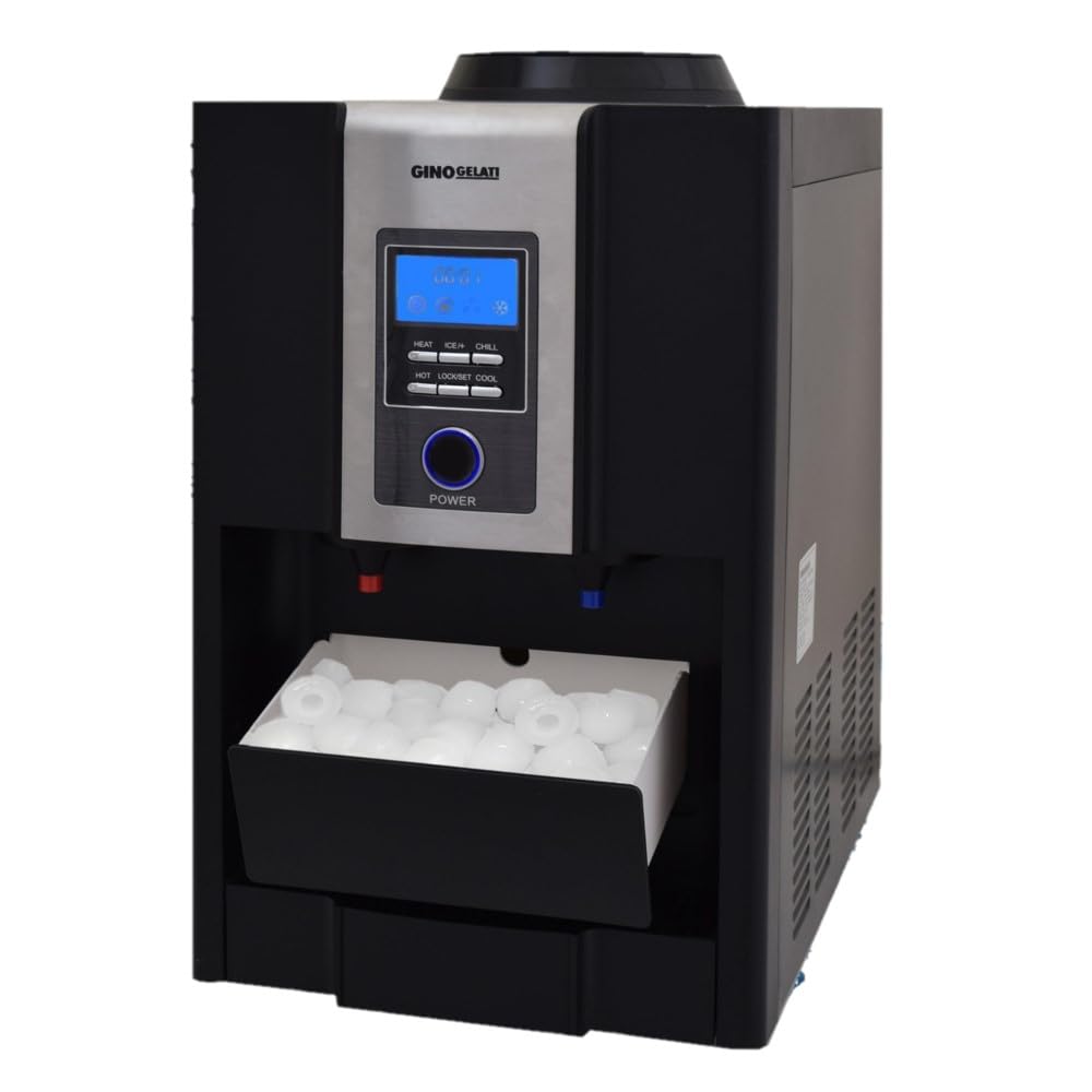 Syntrox Eiswürfelmaschine Snaxa (Heiss,- Kaltwasser Funktion + Display), Eiswürfelproduktion bis zu