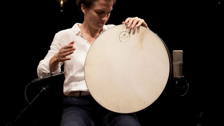 Sonic Energy 18" Ozean Trommel – Mit Ziegenfell und Kunststofffell – Wellenklang für Meditation, Yog