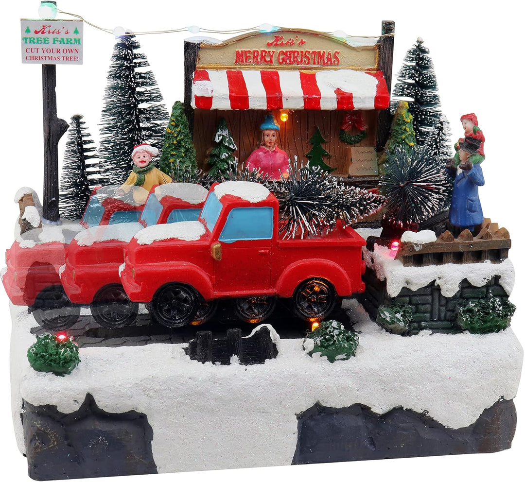 Lemax - Tree Delivery 93423 Transport von Tannenbäumen - Weihnachtsdorf Winterdorf