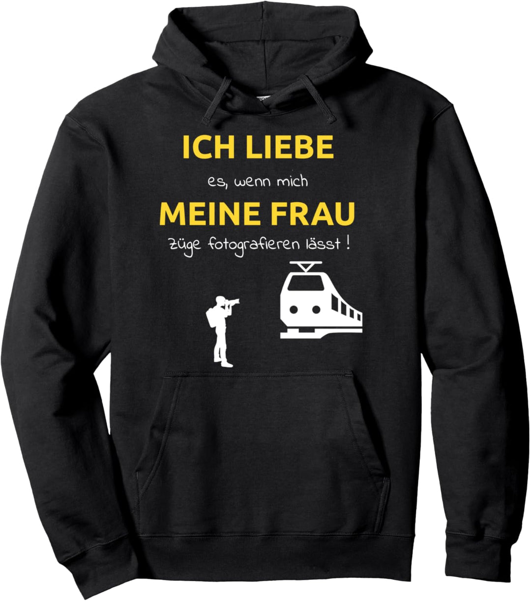 Lustiges Trainspotter Zug Spotter Eisenbahner Fotograf Pullover Hoodie