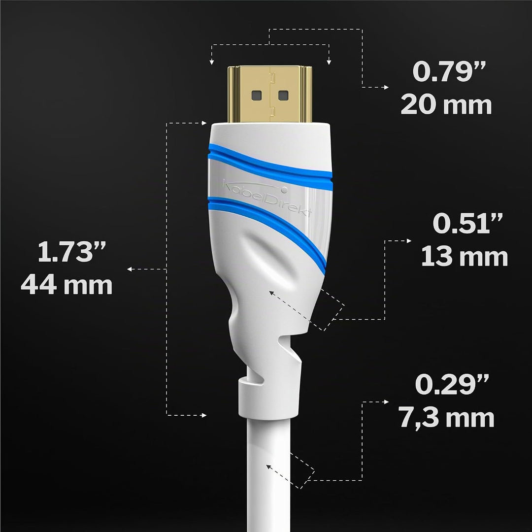 KabelDirekt – 10K &amp; 8K HDMI Kabel, HDMI 2.1 b – 2m, erhältlich in 0,5-5m – Zertifiziert, in Deutschl