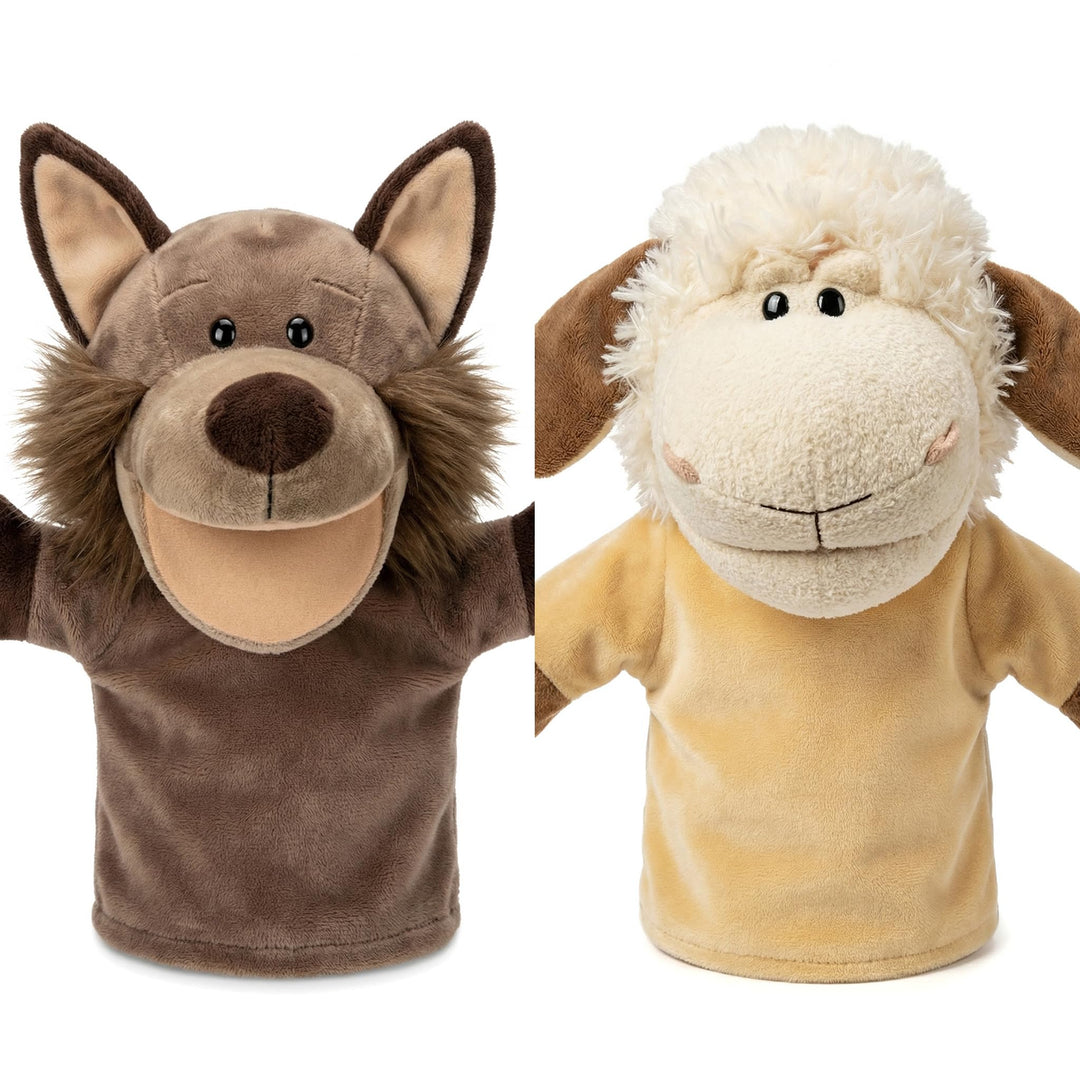 Handpuppen für Kinder, Kleinkind enthält Wolf, Tiger, Löwe, AFFE und bewegliche offene Münder, perfe