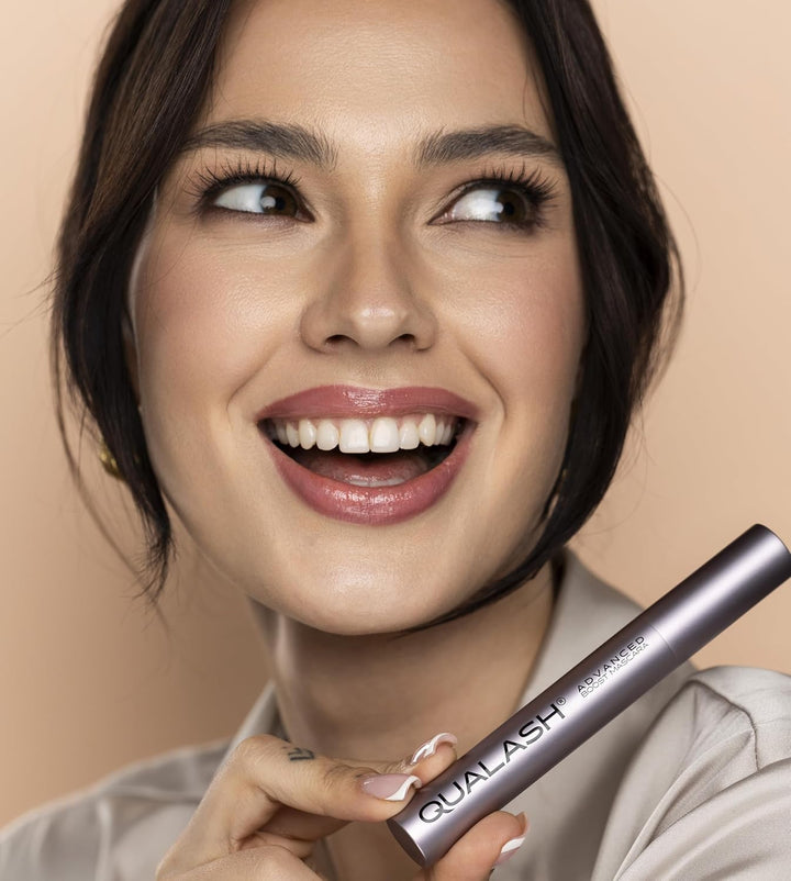 Mascara mit Wimpernserum-Effekt – QUALASH® Curl & Lift (10 ml) – schwarze Wimperntusche für extremes