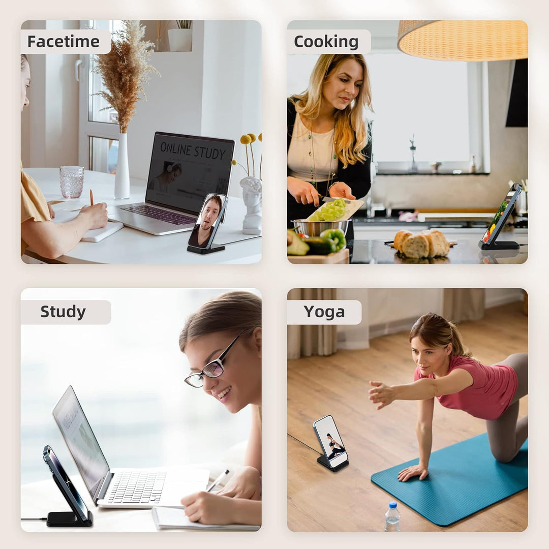 Wireless Charger, Zestiq 15W Induktive Ladestation Handy Ständer, Schnelles Kabelloses Ladegerät für