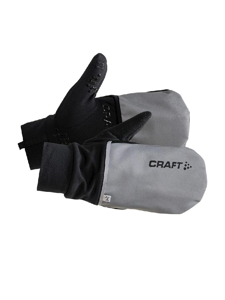 Craft Hybrid Weather Gants De Running Chauds Laufhandschuhe 11 = XL silber / schwarz, 11 = XL silber