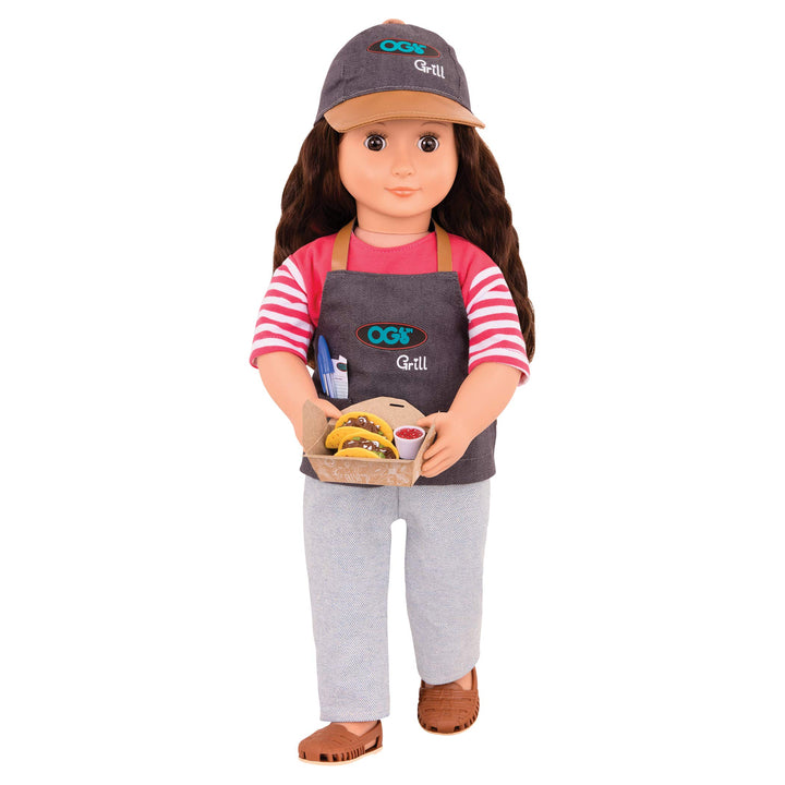 Our Generation - Deluxe Puppe - Rayna 46 cm Streifen, Streifen