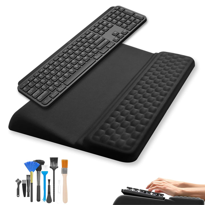 Keyboard Wrist Rest – Weiche Handballenauflage aus Memory-Schaum, rutschfeste grosse Tastaturauflage