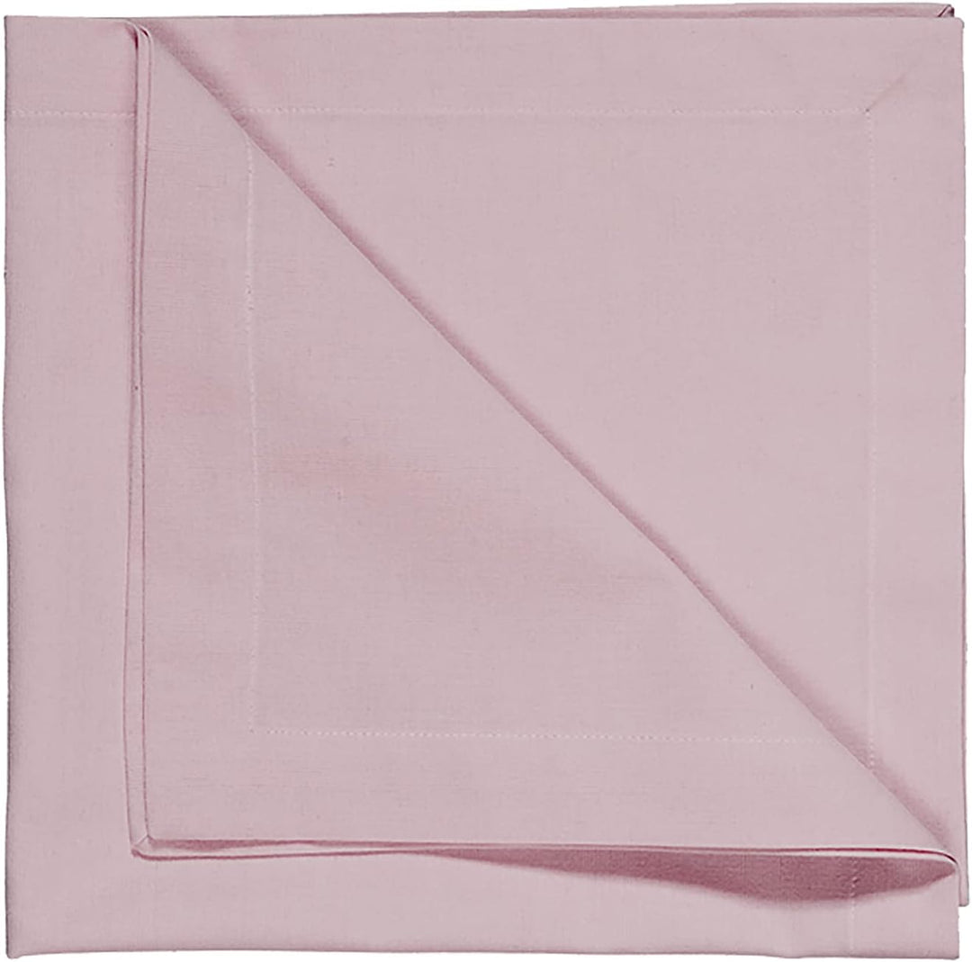 LINUM Robert 4er-Set Stoffservietten 45x45 cm, 100% Baumwolle, Maschinenwaschbar, Hellrosa