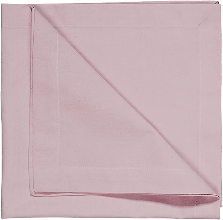 LINUM Robert 4er-Set Stoffservietten 45x45 cm, 100% Baumwolle, Maschinenwaschbar, Hellrosa