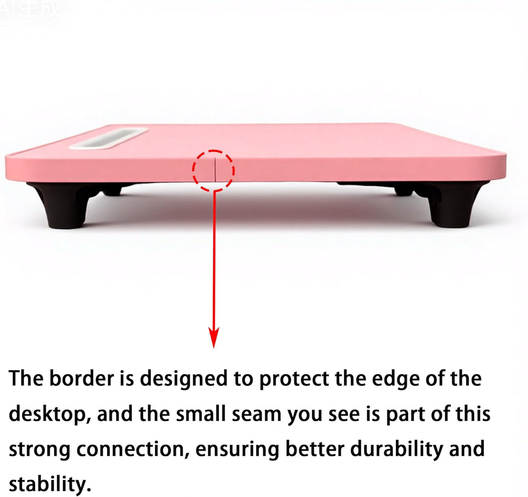 Small Laptop Bett Tisch - Laptoptisch 48 x 30 cm als Frühstückstablett, zum Essen, Lesen, Schreiben,