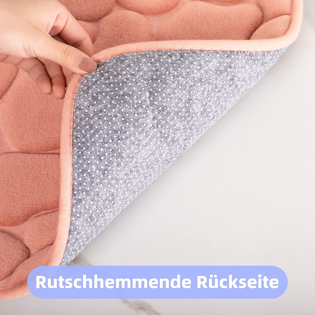 chakme Badematte Memoryschaum Badteppich Memory Foam Duschvorleger Saugfähige Badvorleger Badezimmer