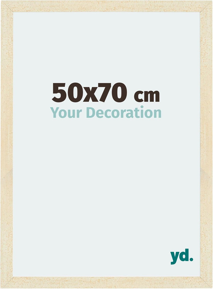 yd. Your Decoration - Bilderrahmen 50x70 cm - Bilderrahmen aus MDF mit Acrylglas - Antireflex - Ausg