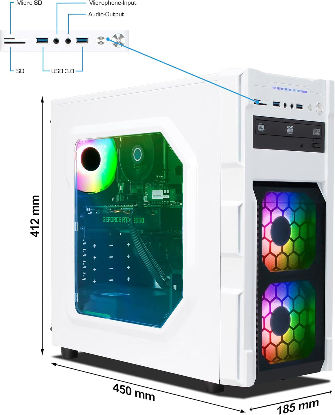 Ankermann Gaming Business V1 | Intel Core i7-6700 | NVIDIA GeForce GTX 1650 4GB | 16GB RAM | 480GB S