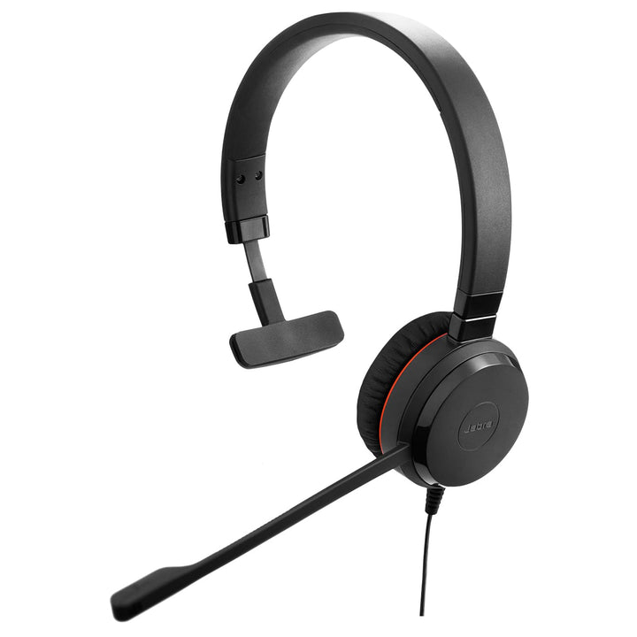 Jabra Evolve 20 SE Mono Headset - Microsoft Zertifizierte Kopfhörer für VoIP Softphone mit passiver
