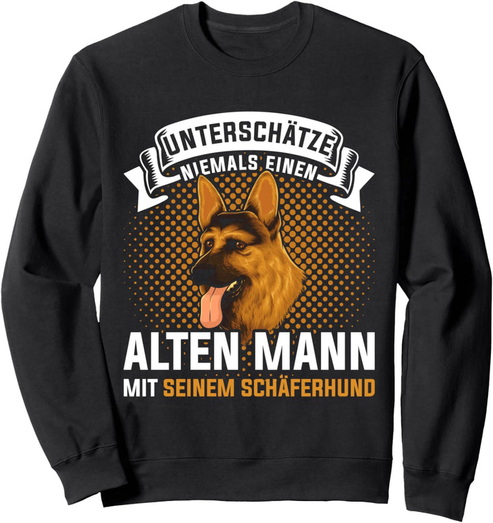 Hunde Geschenk für Männer Deutscher Schäferhund Sweatshirt