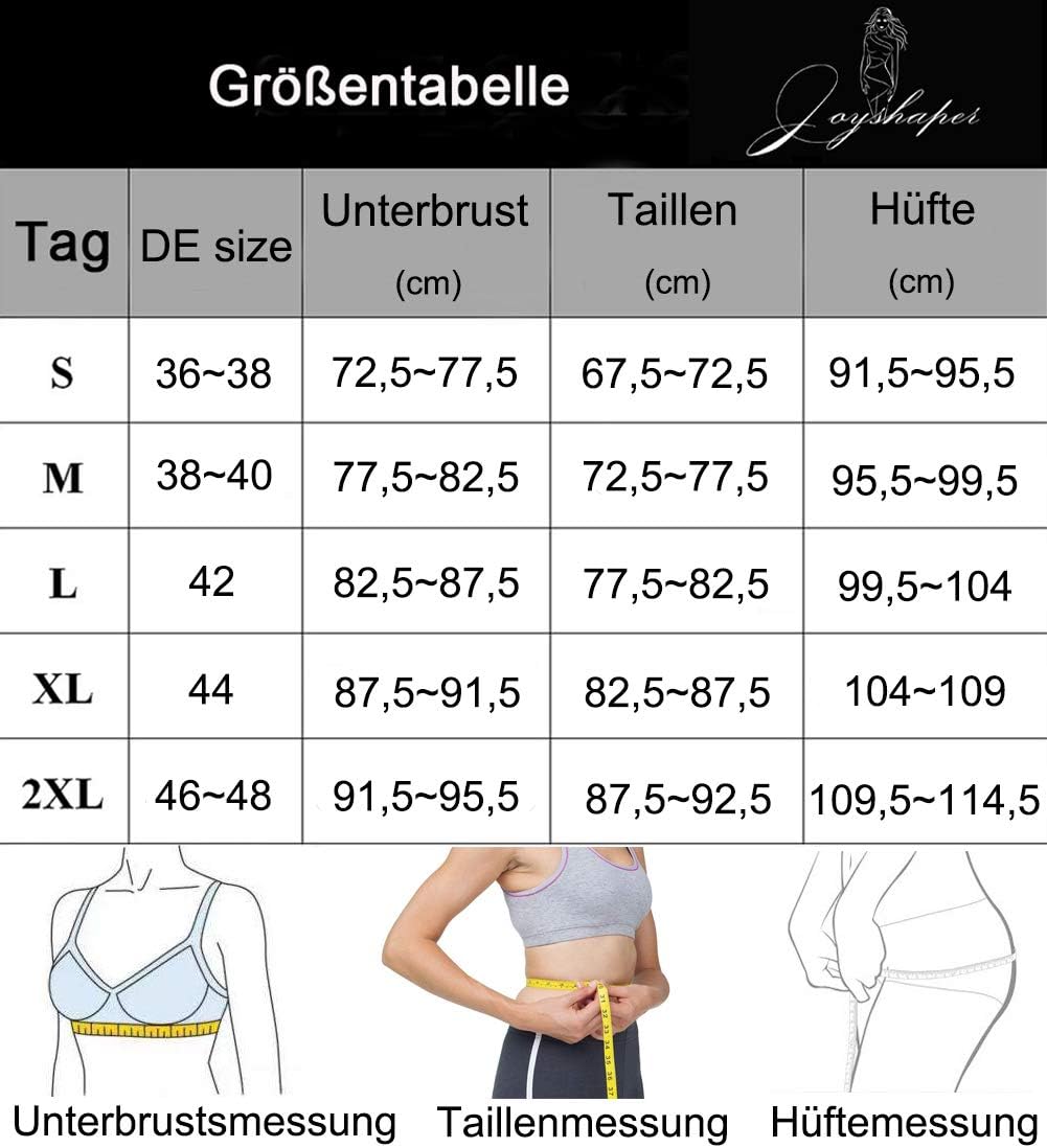 Joyshaper Damen Shapewear mit Bein Bauchweg Unterhose Hoch Taille Miederhose Body Shaper Butt Lifter