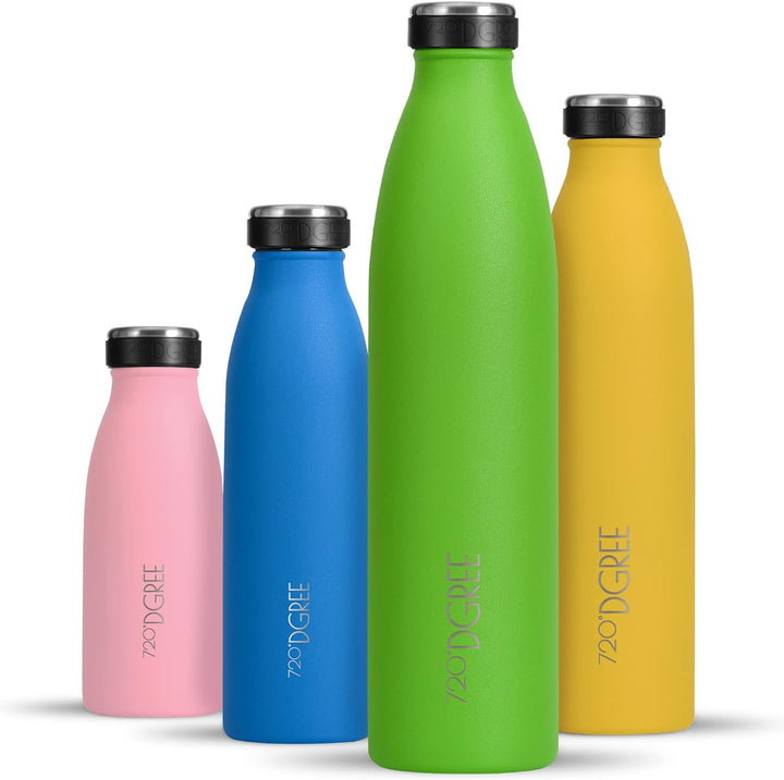 720°DGREE Edelstahl Trinkflasche “milkyBottle” - 750ml - BPA-Frei, Auslaufsicher, Kohlensäure geeign