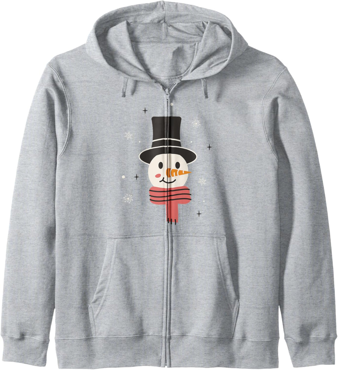 Happy Snowman Winter Schnee Cold Frozen Kapuzenjacke