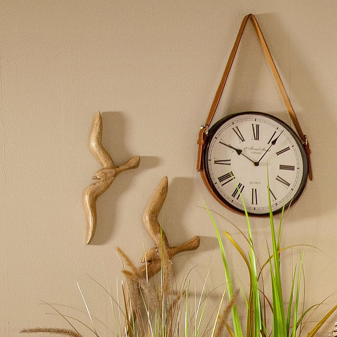 Boltze Wandobjekt Seagull (Wanddeko aus Holz, Vögel, maritimes Motiv, Wandbild für Flur / Wohnzimmer