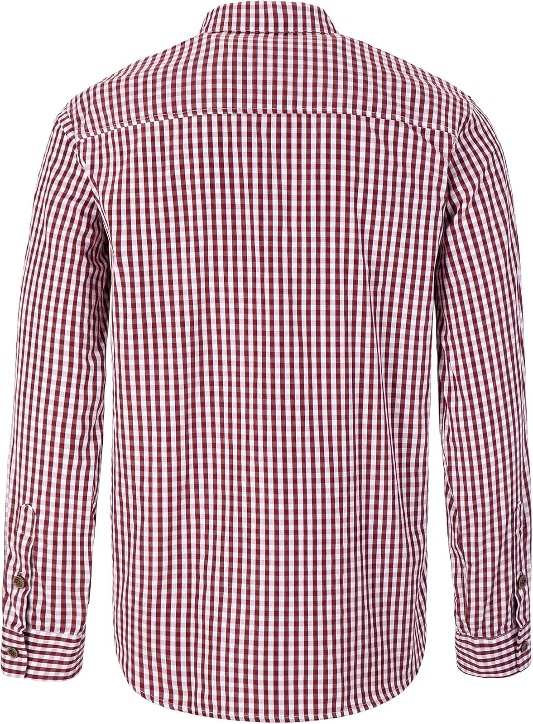 Dirndlparty Trachtenhemd Herren, 100% Baumwolle Oktoberfest Hemd Herren Langarm Freizeithemd für Män
